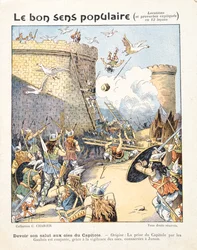 Gänse retten das römische Kapitol vor gallischen Eindringlingen, aus 